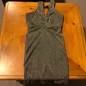 Black sparkly mini dress